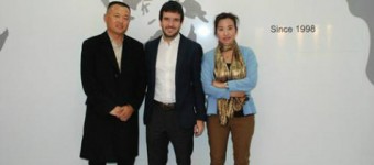 The responsible person of the SAPICI (ZhuHai) Chemical Co., Ltd. Mr. Nicolo \'Martinelli visit our c