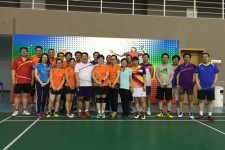 国隆化工VS中冶天工羽毛球友谊赛精彩结束